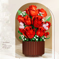 Brick-Built Flower Bouquet Building Set – Eternal Flowers Gift for Teens & Her
