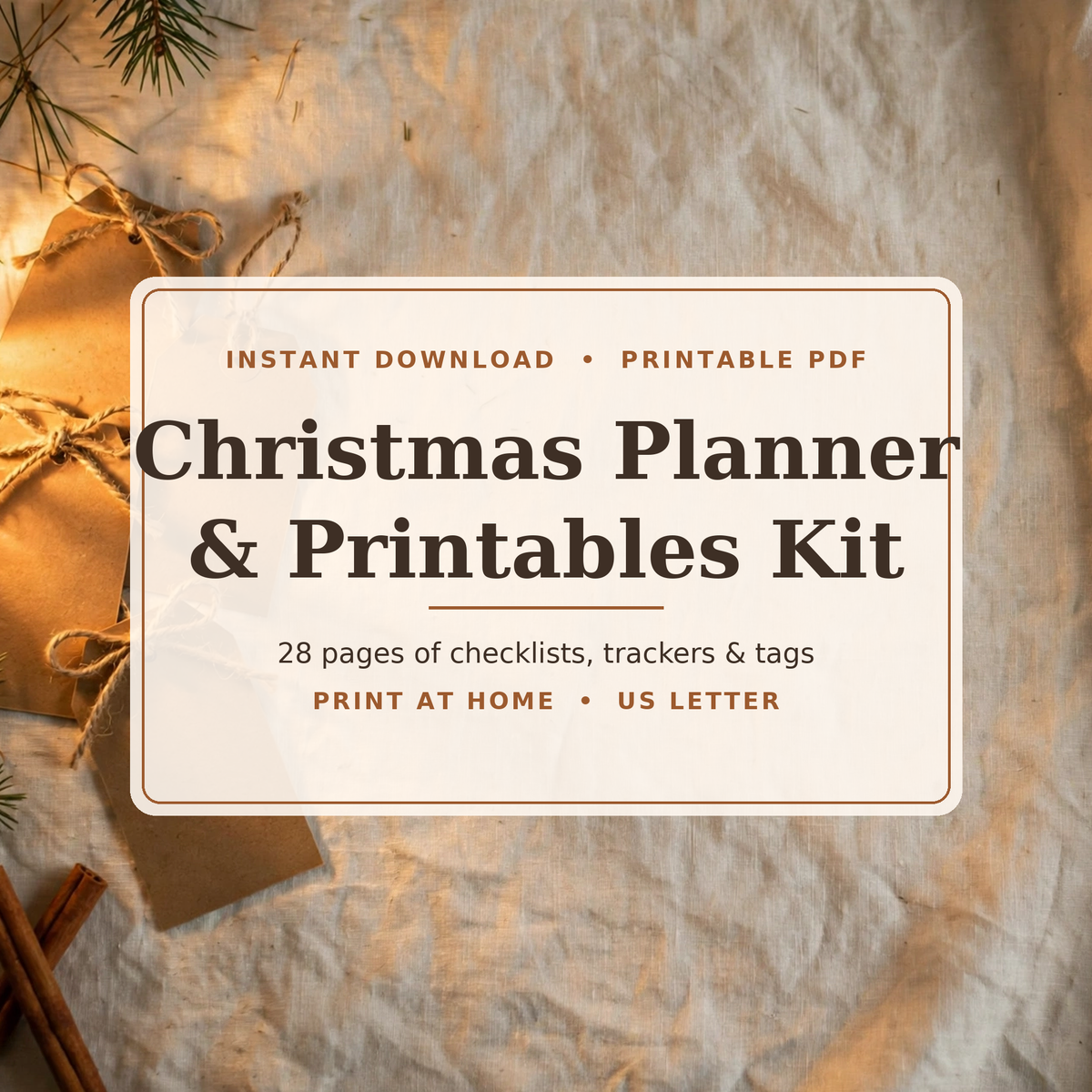 Christmas Planner & Printables Kit — Instant Download