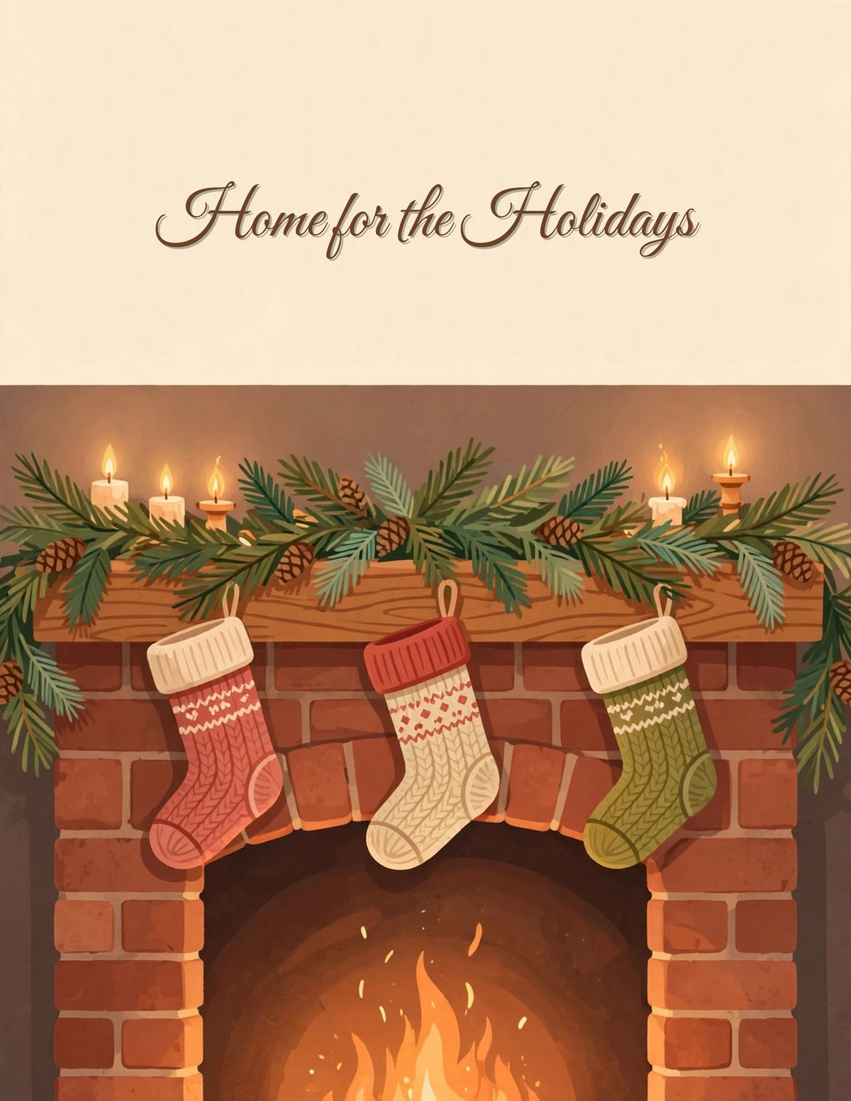 Christmas Wall Art Printable Pack — 10 Cozy Holiday Art Prints, Instant Download