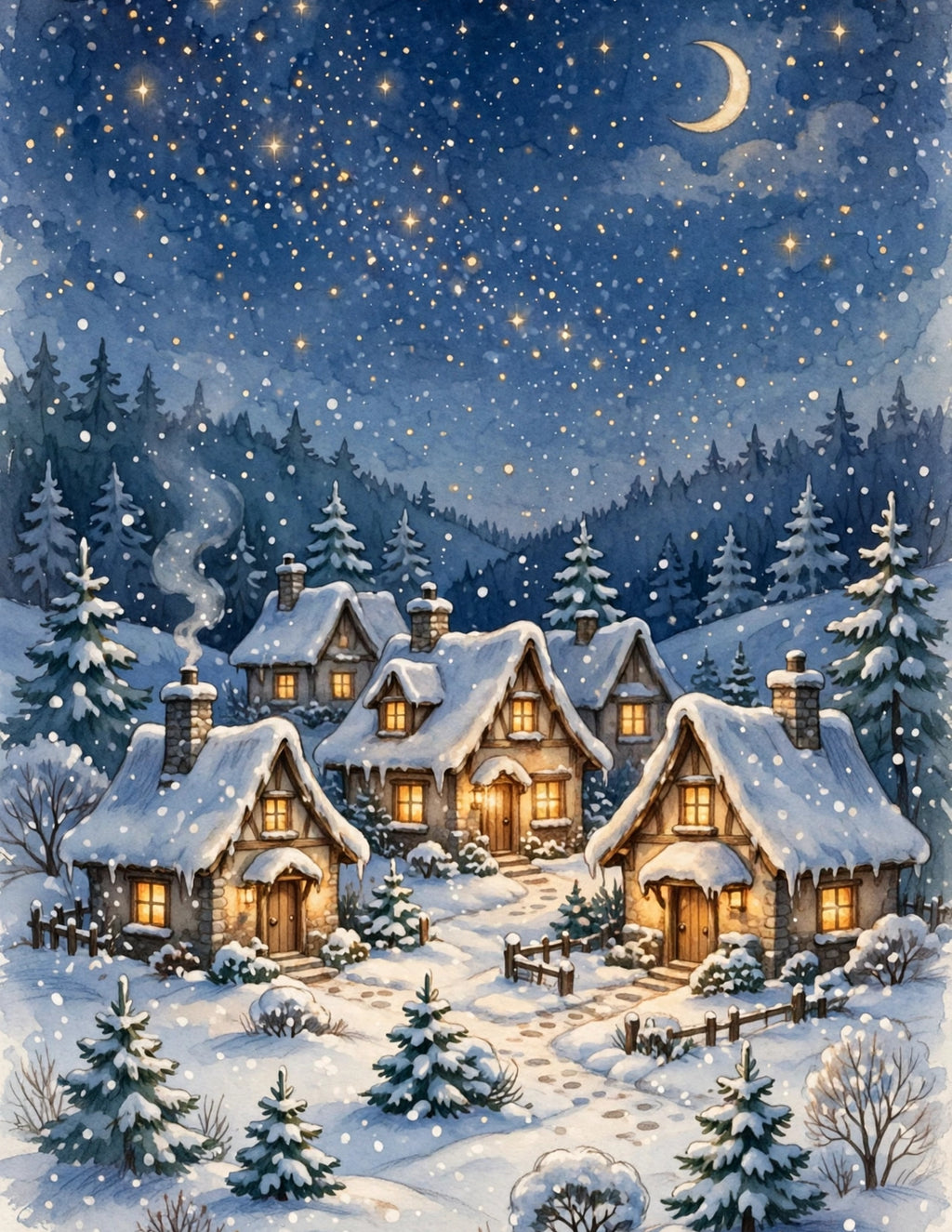 Christmas Wall Art Printable Pack — 10 Cozy Holiday Art Prints, Instant Download